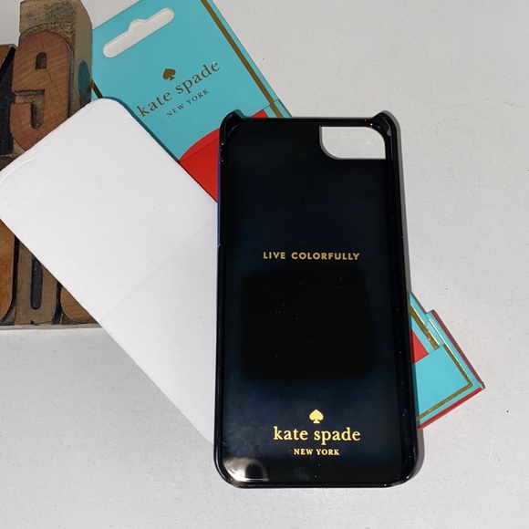 🆕♠️KATE SPADE NEW YORK Royal Blue Patent Leather iPhone 5s Case - Picture 2 of 8